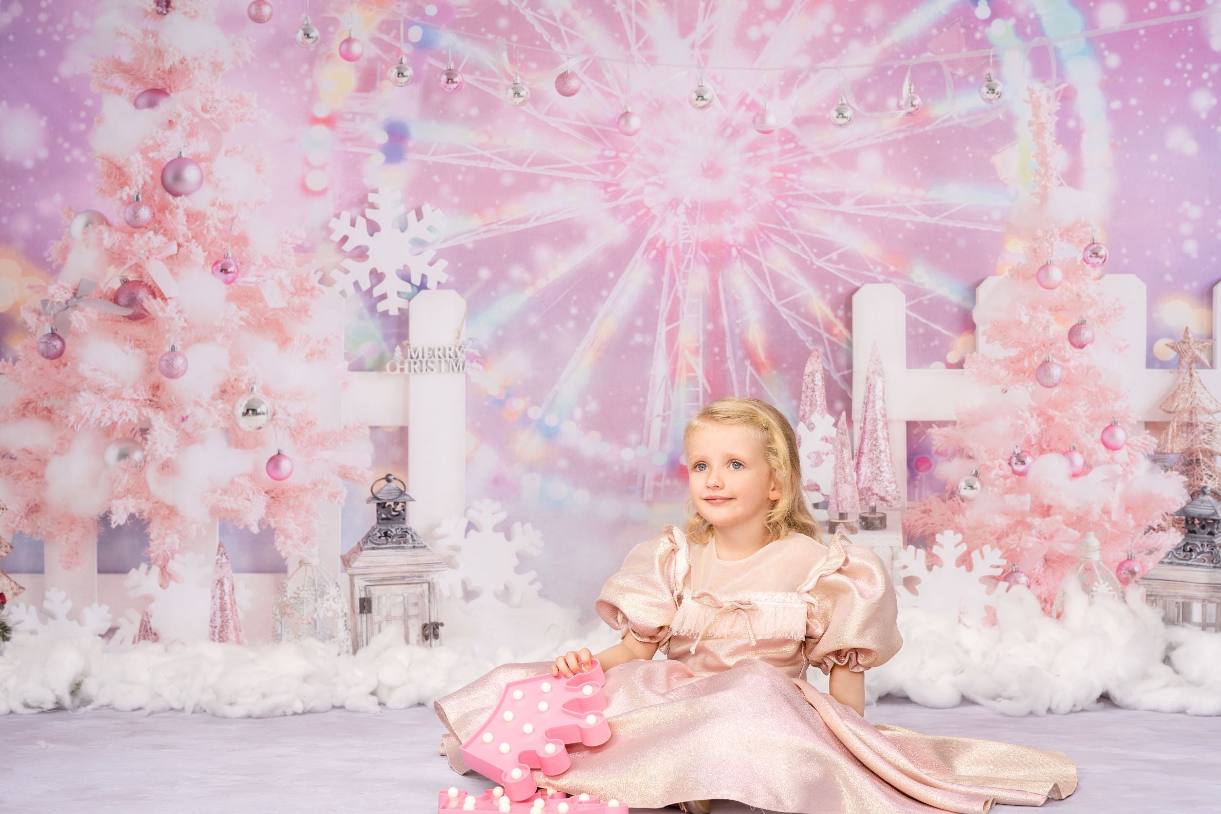 Kateクリスマスの背景ファンタジーフェリスホイールGQデザイン