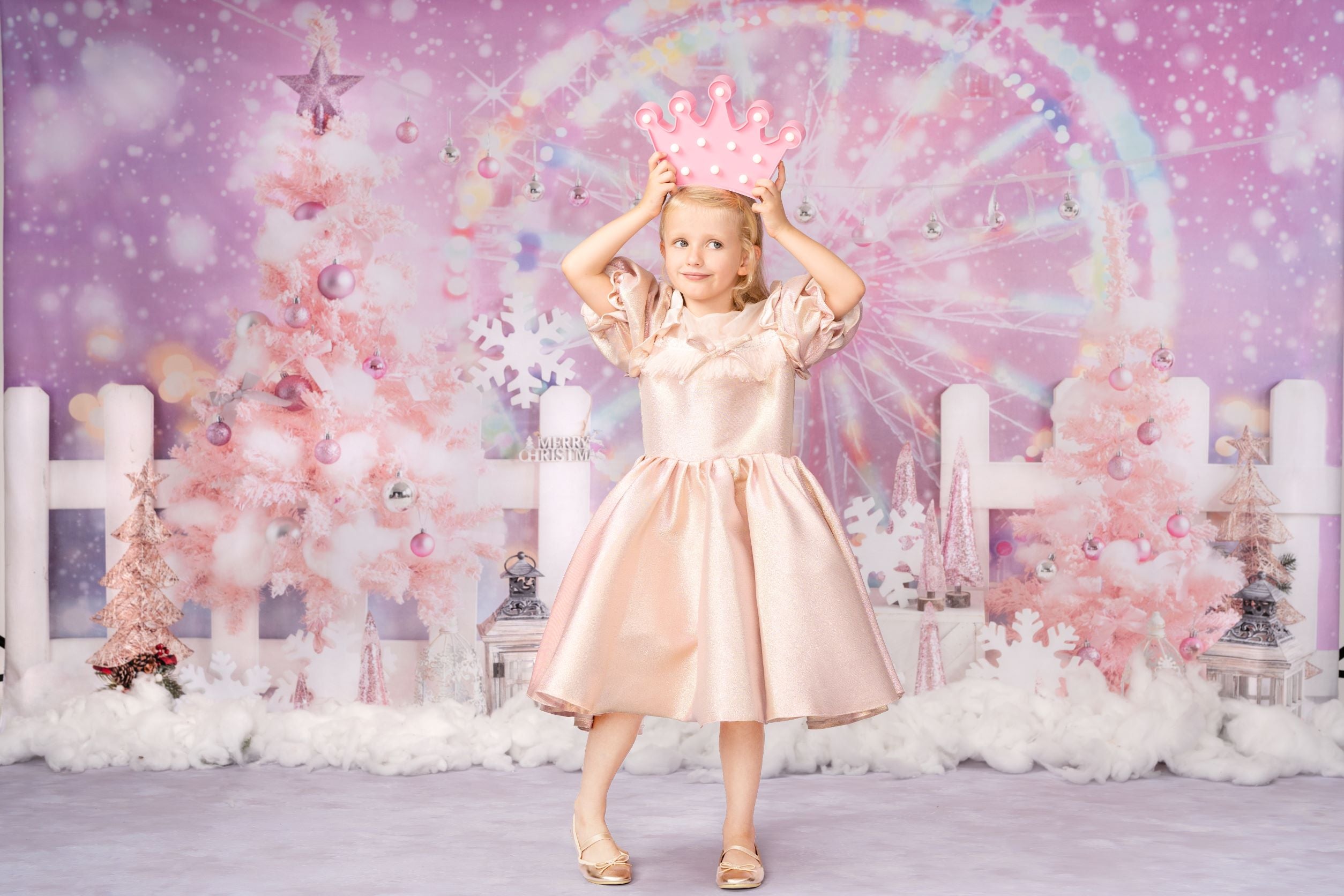 Kateクリスマスの背景ファンタジーフェリスホイールGQデザイン