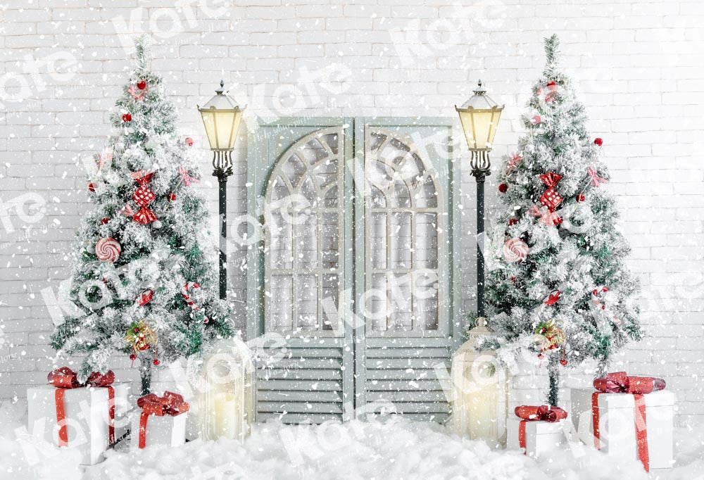 Kateクリスマス背景ドア ツリーUta Mueller設計