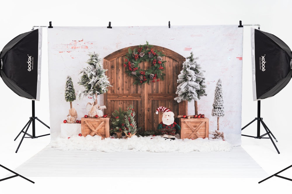 Kateケイトのクリスマスツリーの背景雪の冬