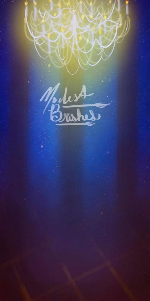 kateスプライシング背景の提灯が空を照らす