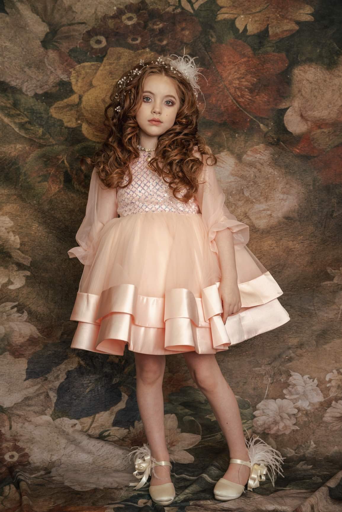 kate油絵の花の背景