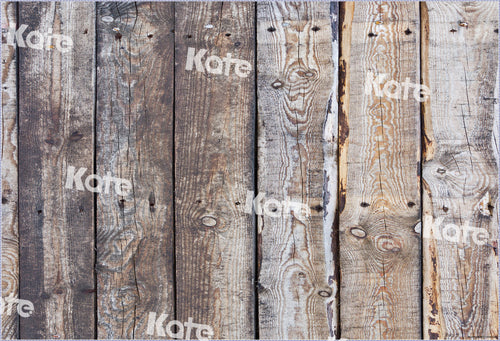 Kate ヴィンテージダークウッドラバーフローリングマット