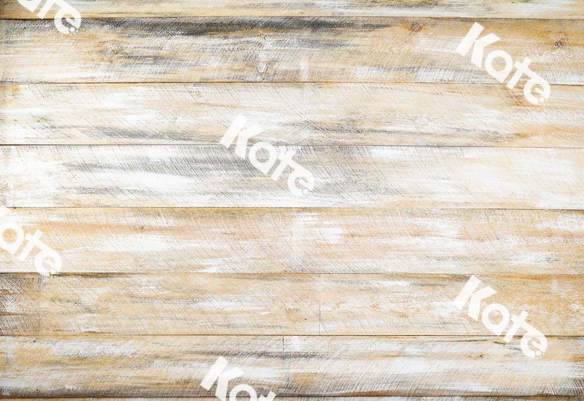 Kate 写真撮影用のライトブラウンウッドラバーマット