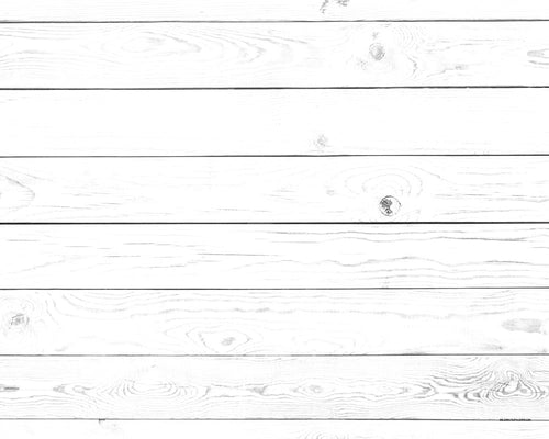 Kate ホワイトウッドラバーフローリングマット