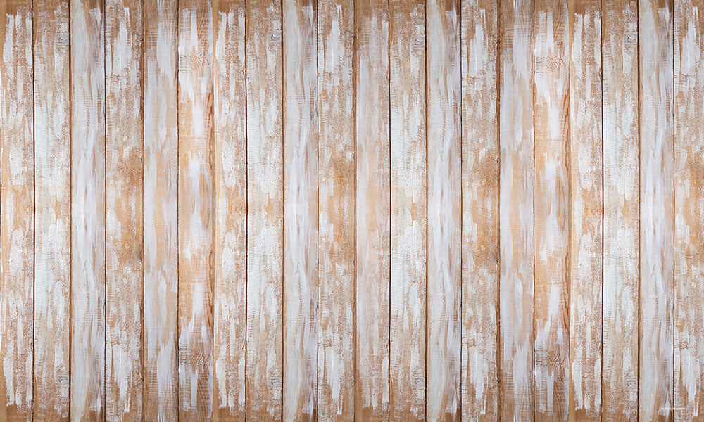 Kate ホワイトブラウンウッドネオプレンマットフローリング