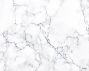 Kate 白い大理石のゴム製フローリングマット