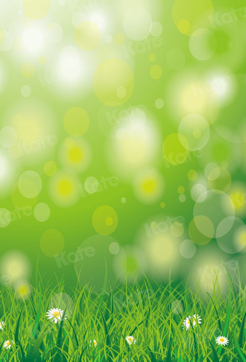 Kate 緑の春の聖パトリックの日ボケ味の背景