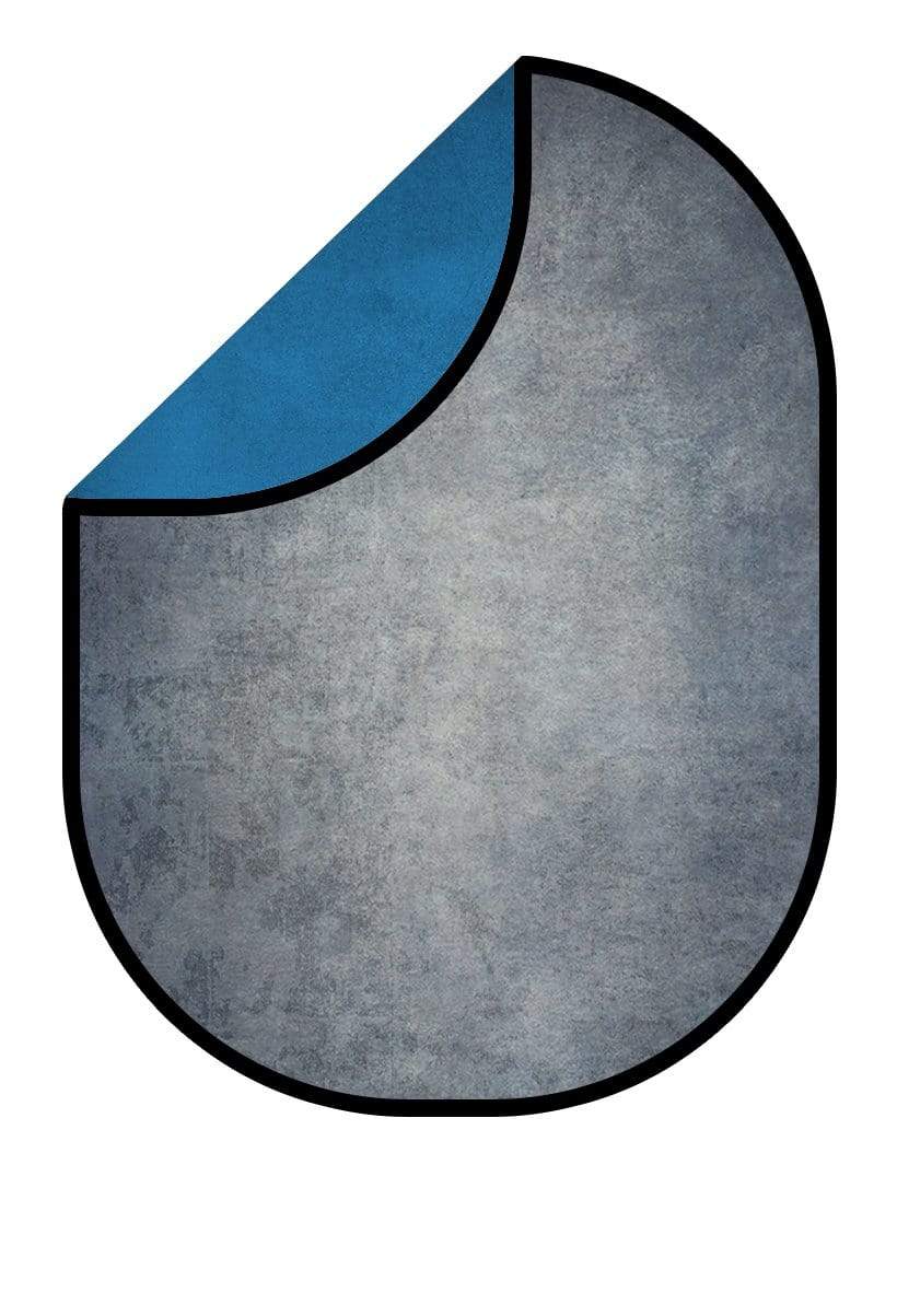 Kate 抽象的なグレーグリーン/抽象ロイヤルブルー折りたたみ背景写真5X6.5ft（1.5x2m）