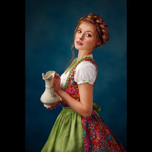 Kate 抽象的なブルー/シャンパンポートレート折りたたみ写真の背景（1.5x2m）