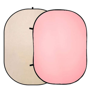 Kate 抽象的なピンク/シャンパンポートレート折りたたみ写真の背景（1.5x2m）