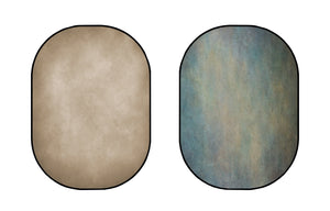 Kate さびた鉄/抽象的なテクスチャベージュのような抽象的なテクスチャマタニティ折りたたみ背景写真5X6.5ft（1.5x2m）