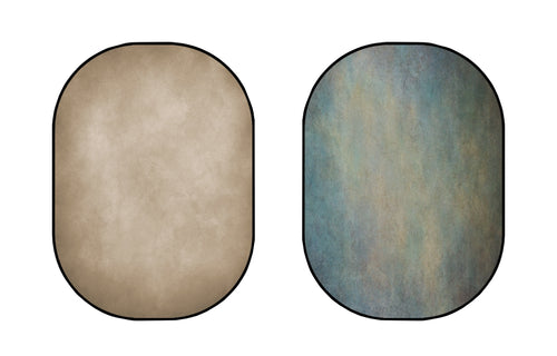 Kate さびた鉄/抽象的なテクスチャベージュのような抽象的なテクスチャマタニティ折りたたみ背景写真5X6.5ft（1.5x2m）