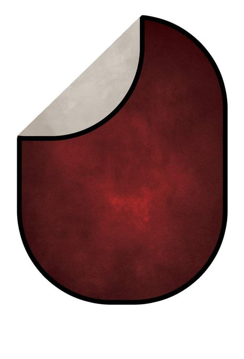 Kate ダークレッドワイン/ファインアートソリッドトーン折りたたみ背景写真5X6.5ft（1.5x2m）