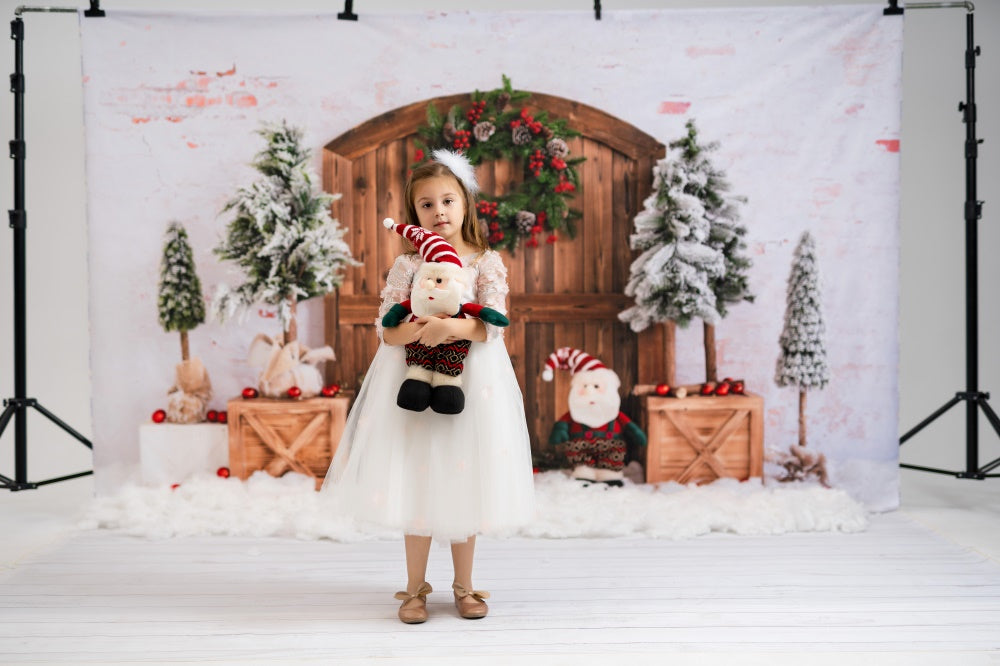 Kateケイトのクリスマスツリーの背景雪の冬