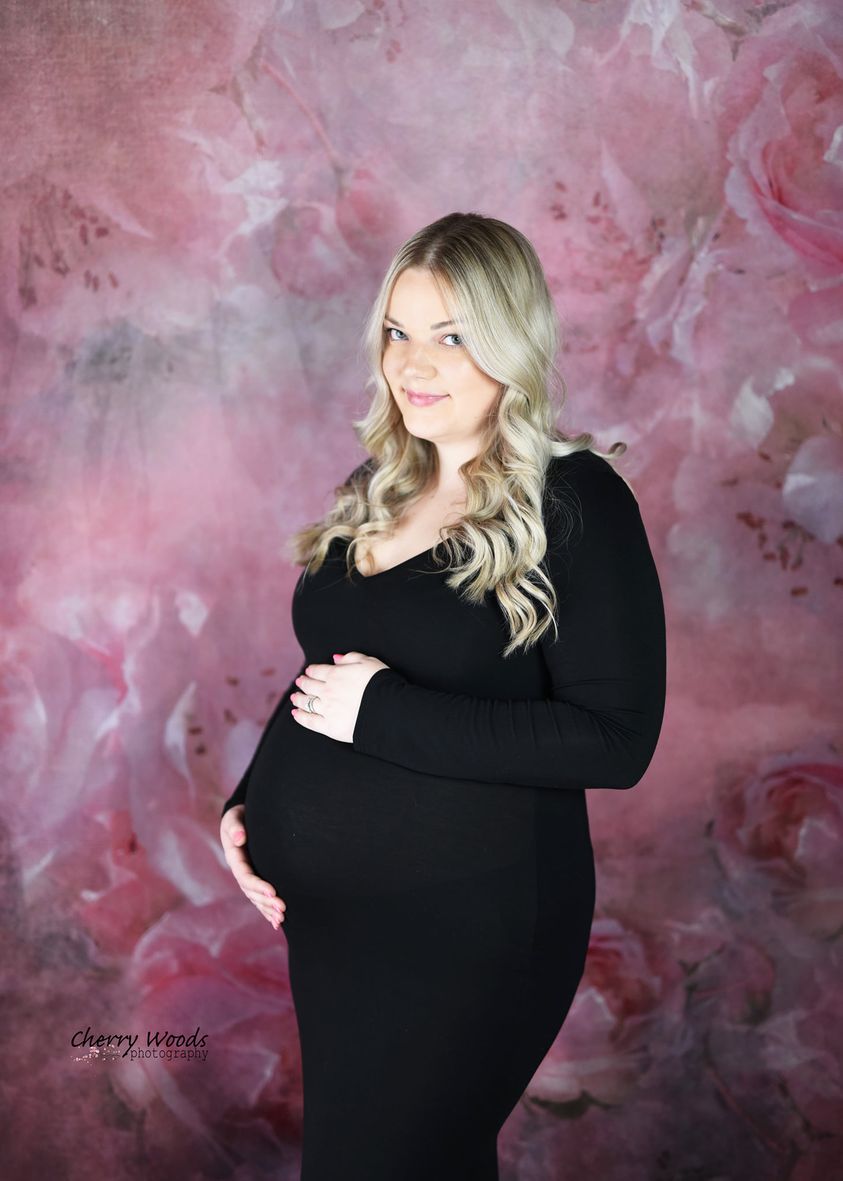 kateファインアートぼやけた花柄ピンクの背景GQ設計