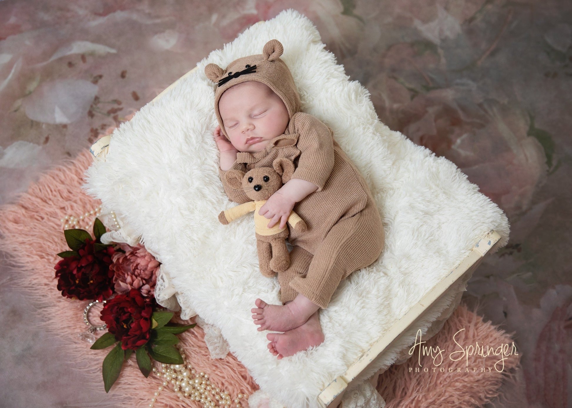 kateファインアートぼやけた花柄ピンクの背景GQ設計