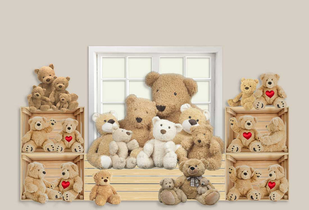 Kate 写真撮影のためのバレンタインデーのテディベアの背景