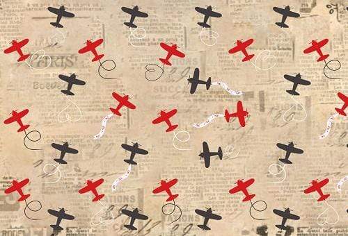 Kate 写真のためのレトロな飛行機バレンタインの背景 のデザインです JS Photography