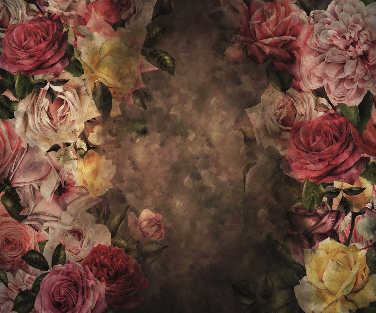 Kate 母の日レトロな抽象的な花の背景 のデザインです JS Photography