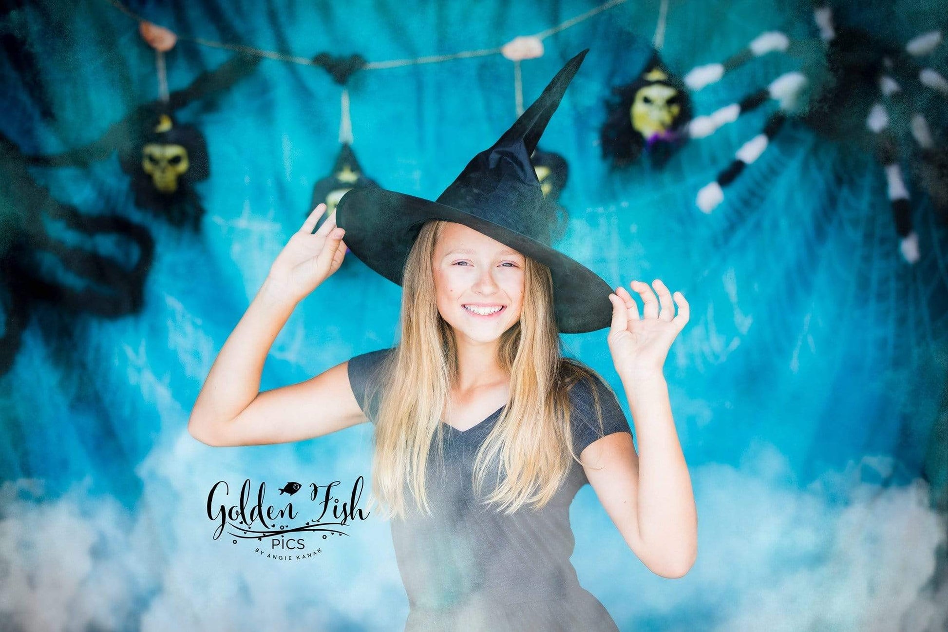 Kate ハロウィーンクモのの背景写真によって設計された JS Photography