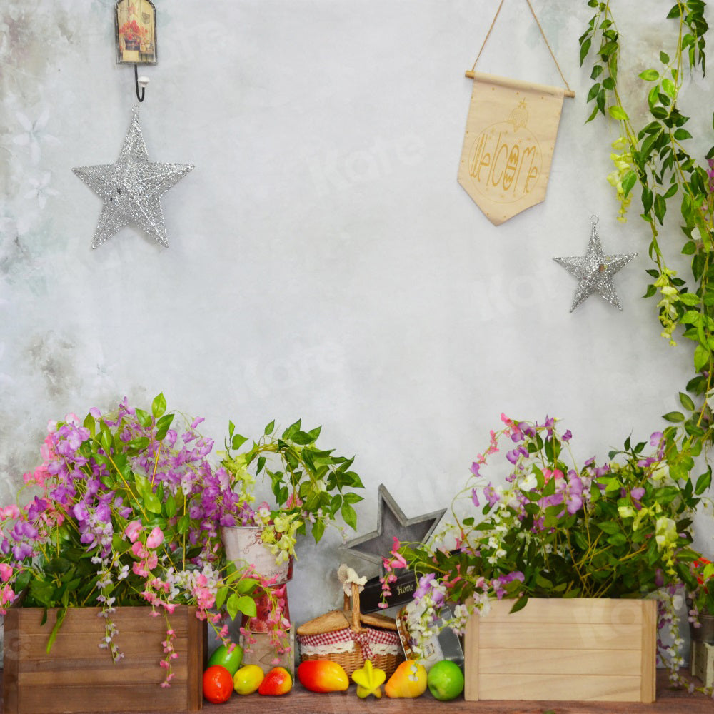 Kateようこそ春の花の背景JS Photography