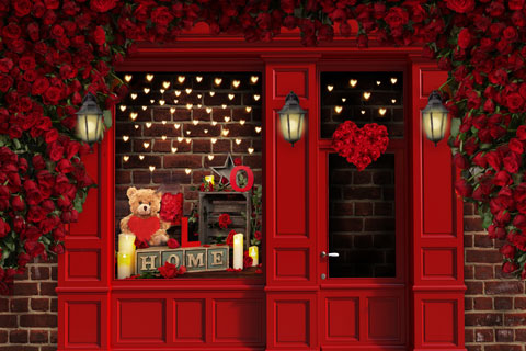 Kate バレンタインデーのバラショップの背景