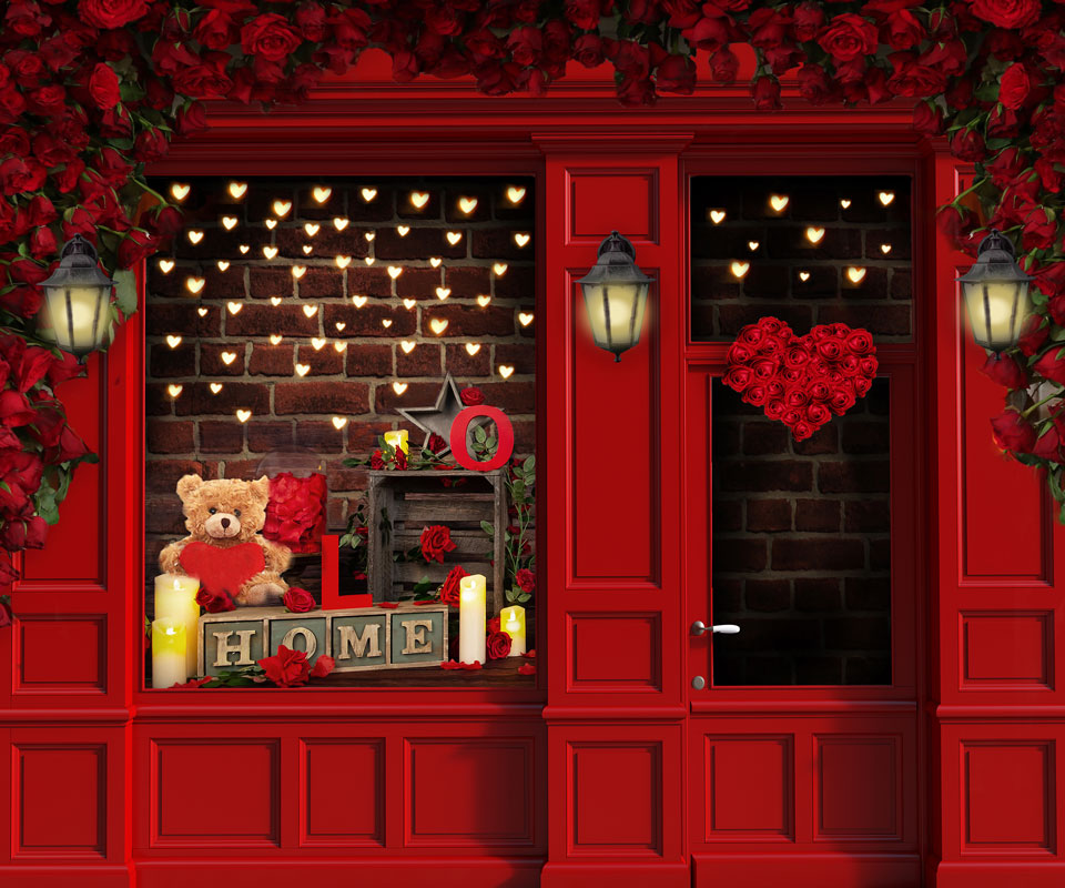 Kate バレンタインデーのバラショップの背景