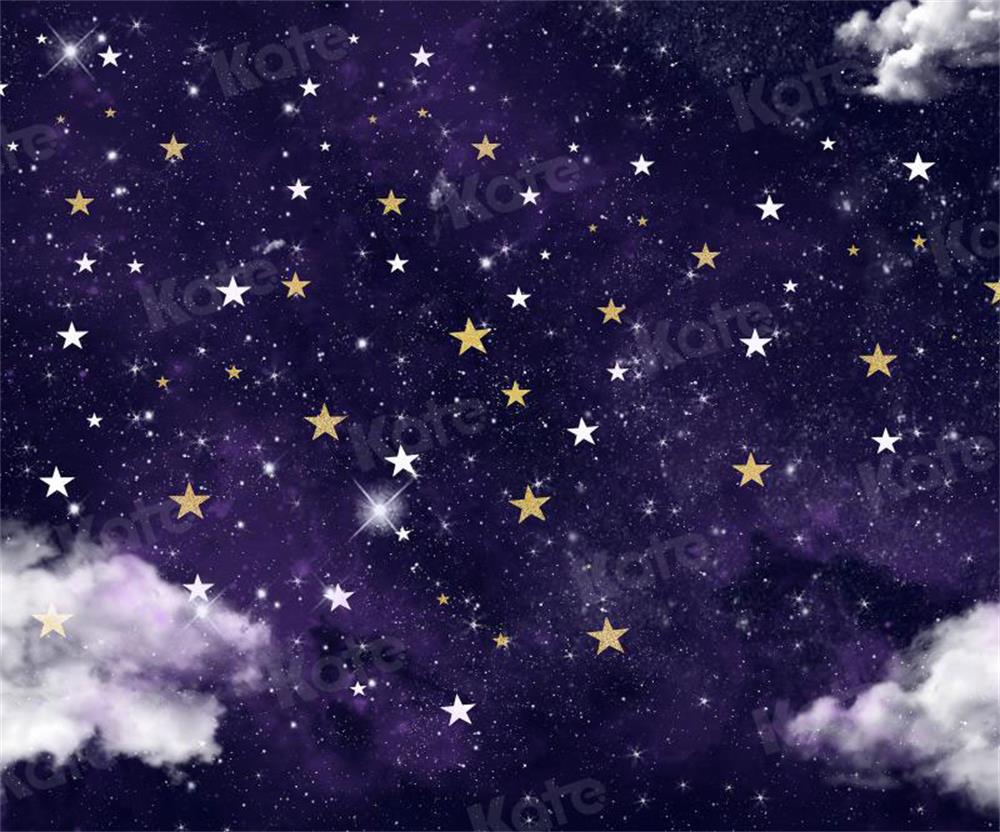Kate写真撮影のための星空の夜の背景JFCCデザイン