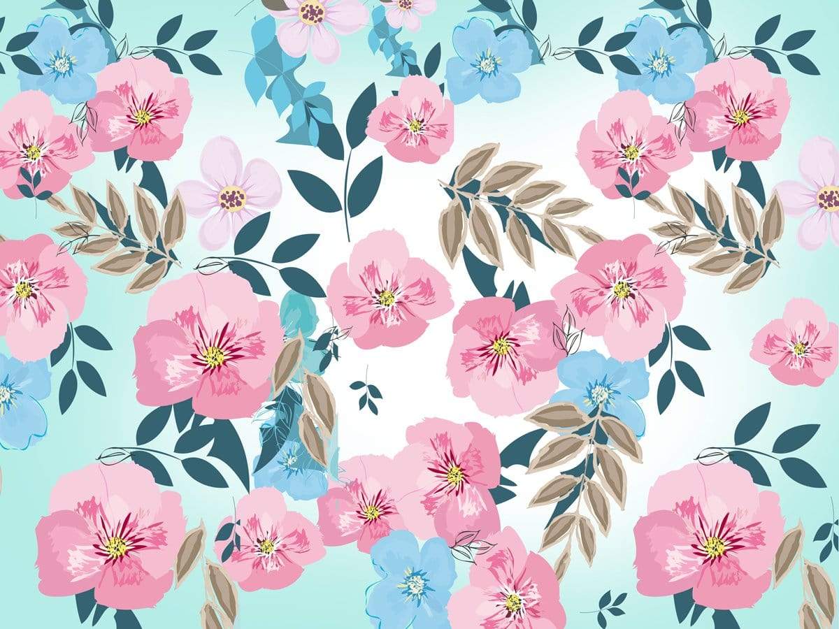 Kate レトロな春の花のケーキスマッシュ子供背景 のデザインですJFCC