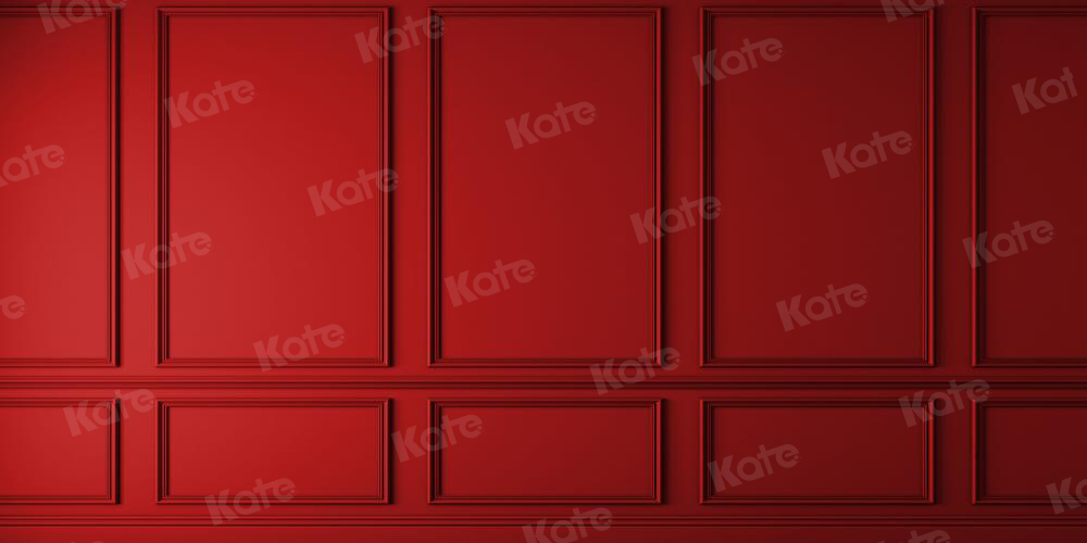 Kate 写真撮影のための赤いヴィンテージの壁の背景