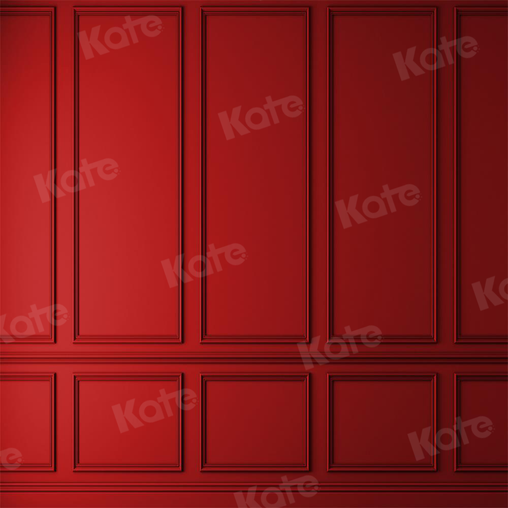 Kate 写真撮影のための赤いヴィンテージの壁の背景