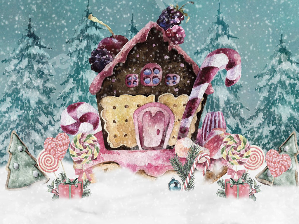 Kate 写真撮影のためのクリスマスシュガージンジャーブレッドホットココアの背景