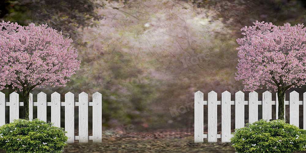 Kate 写真撮影のための春の庭の桜の背景