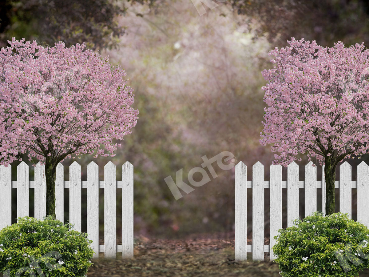 Kate 写真撮影のための春の庭の桜の背景