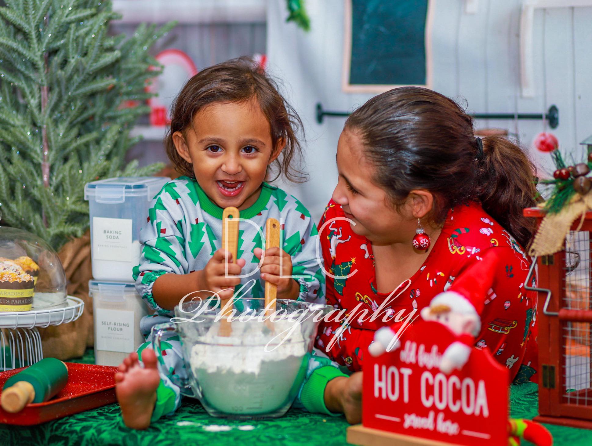 kate クリスマス白い壁のキッチンの背景布 写真撮影用