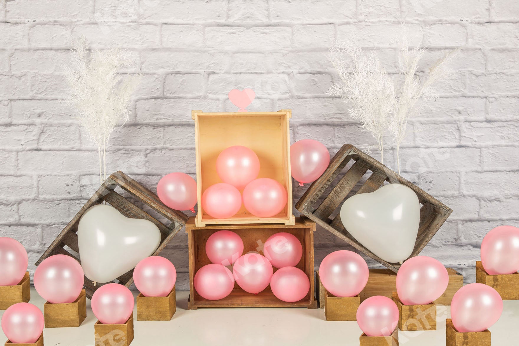 Kate ピンクの風船のケーキスマッシュ背景 によって設計されたコレクション:Jia Chan