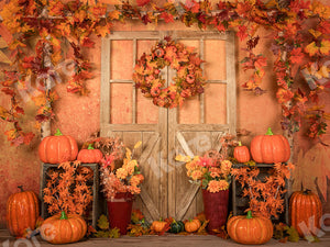 kate 秋の感謝祭のカボチャの背景