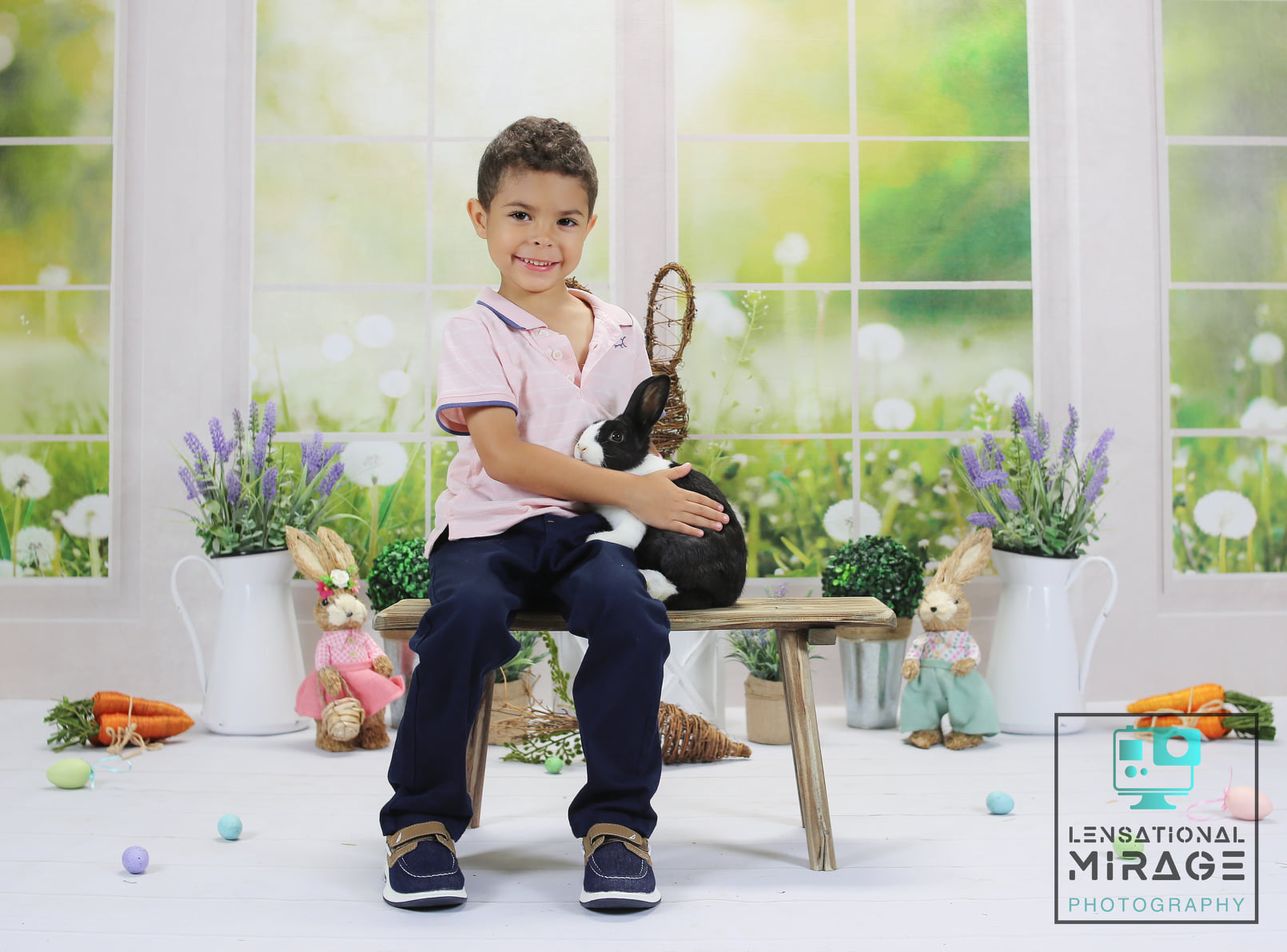 Kate 春の草の花 窓 背景