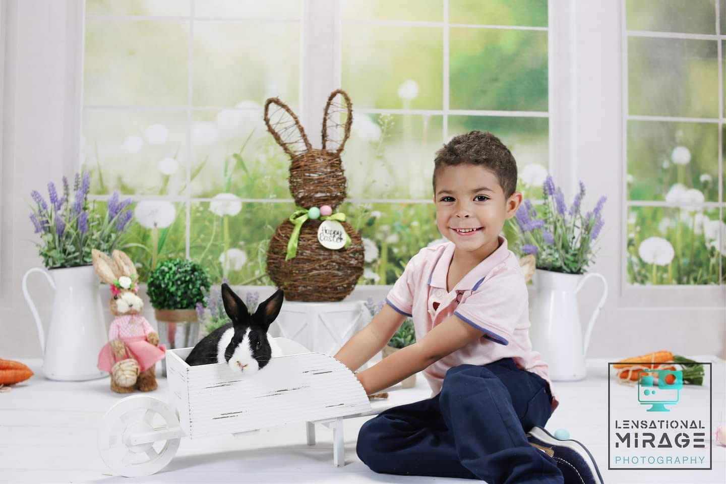 Kate 春の草の花 窓 背景