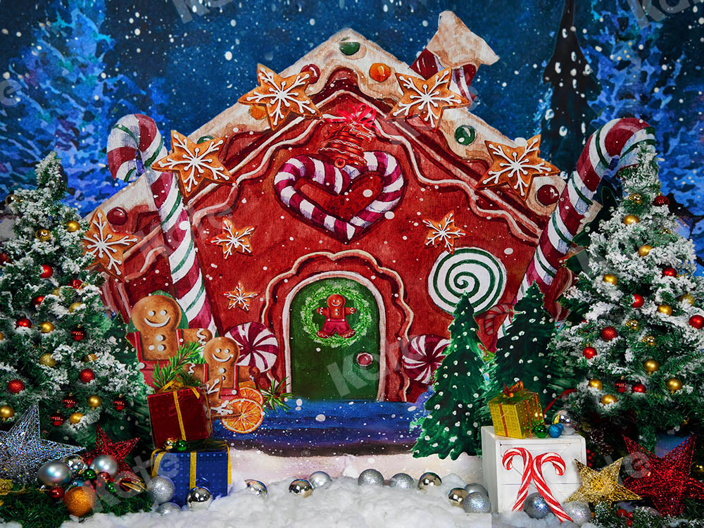 Kate ジンジャーブレッドハウスクリスマスの背景