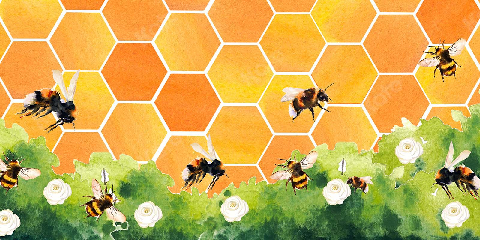 Kate ハニカム蜂の子供の背景