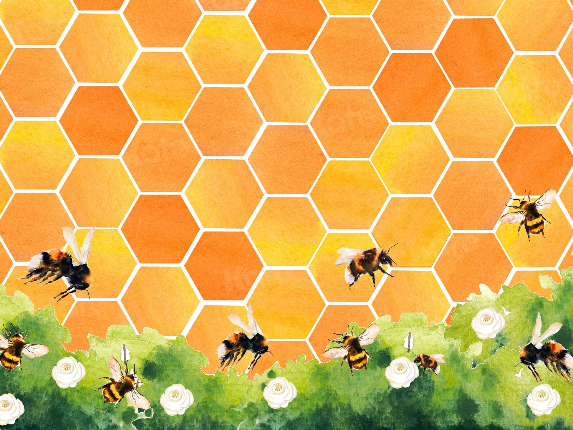 Kate ハニカム蜂の子供の背景