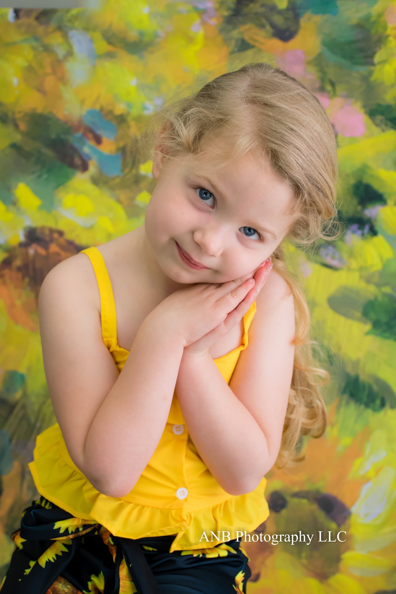 Kateファインアート花ひまわり畑の背景GQデザイン