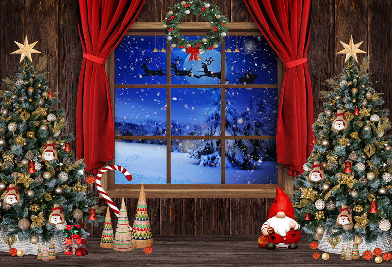 Kate レトロなクリスマスツリーギフト背景 によって設計された  Chain Photography