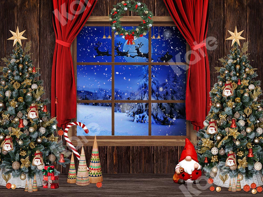 Kate レトロなクリスマスツリーギフト背景 によって設計された  Chain Photography