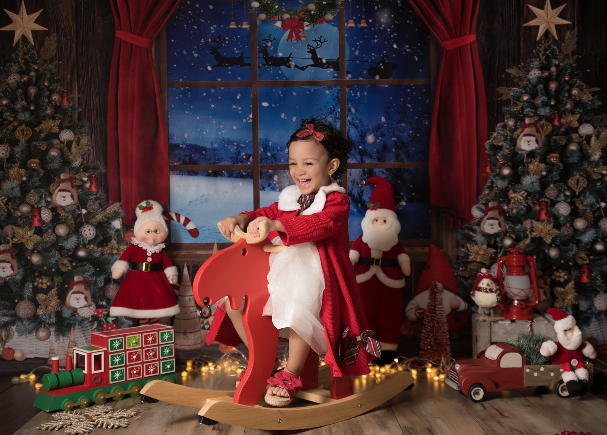 Kate レトロなクリスマスツリーギフト背景 によって設計された  Chain Photography