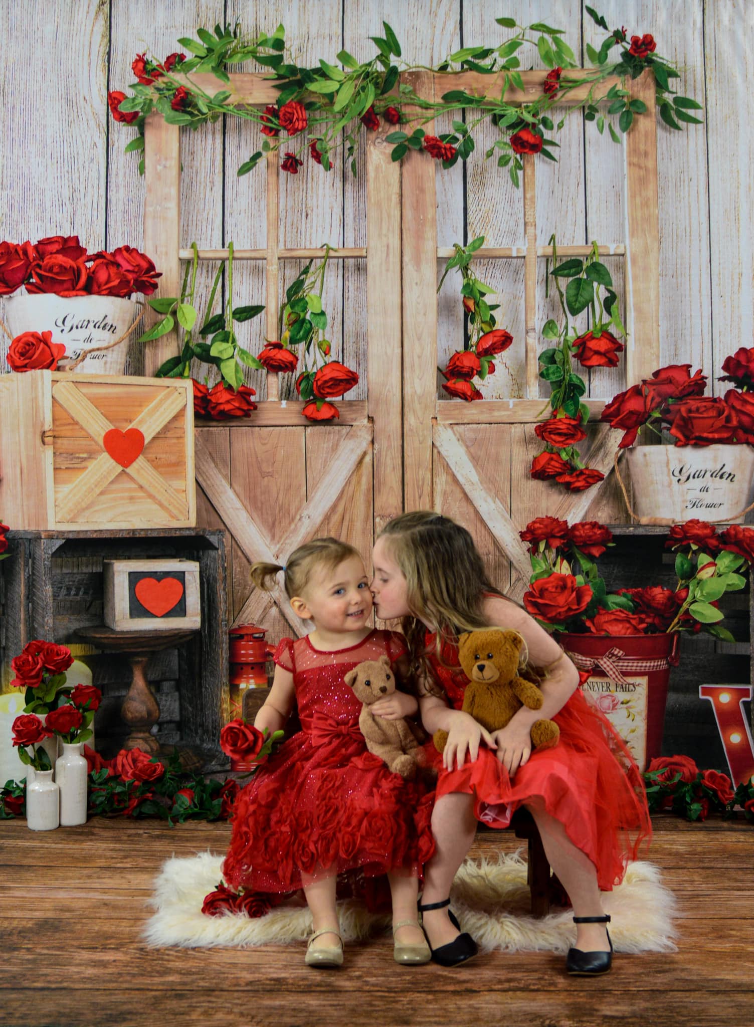 Kate バレンタインデーのバラのドアの背景