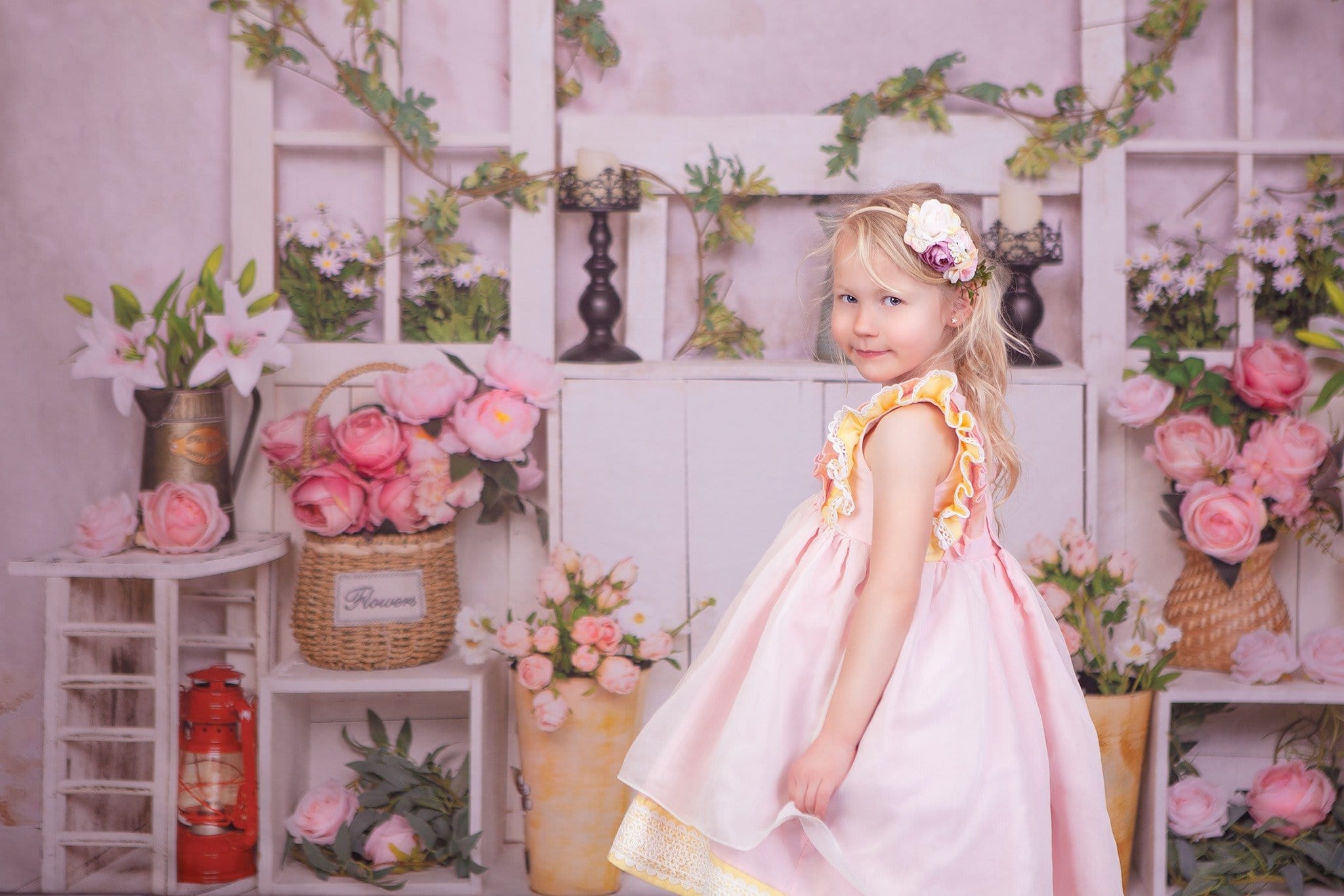 Kate春の花ピンクの花の背景Emetselch設計