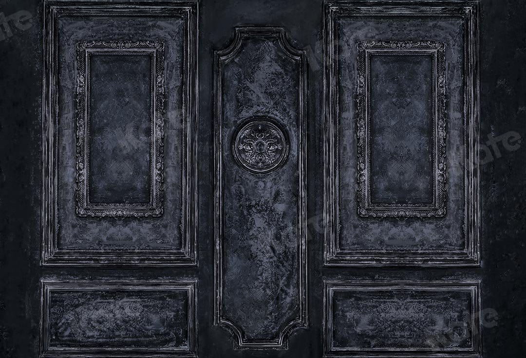 Kateダークブルーのヴィンテージレトロな壁のブドワール/結婚式の背景Chainデザイン